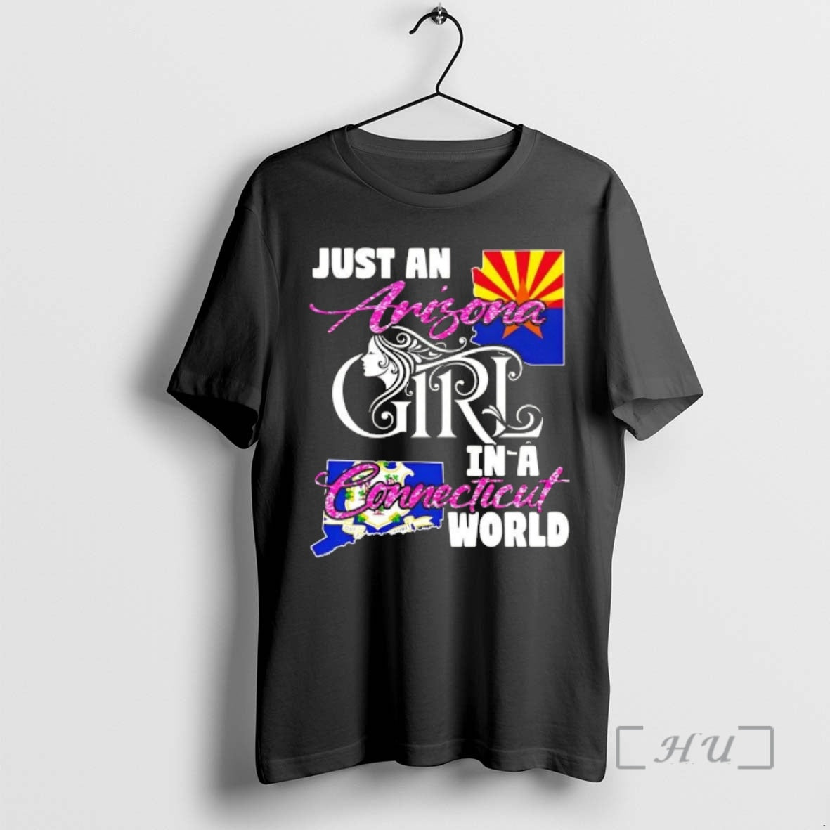 Officials Just An Arizona Girl In A Connecticut World T-Shirts, Hoodie, Sweatshirt | InkThreadWorks.com