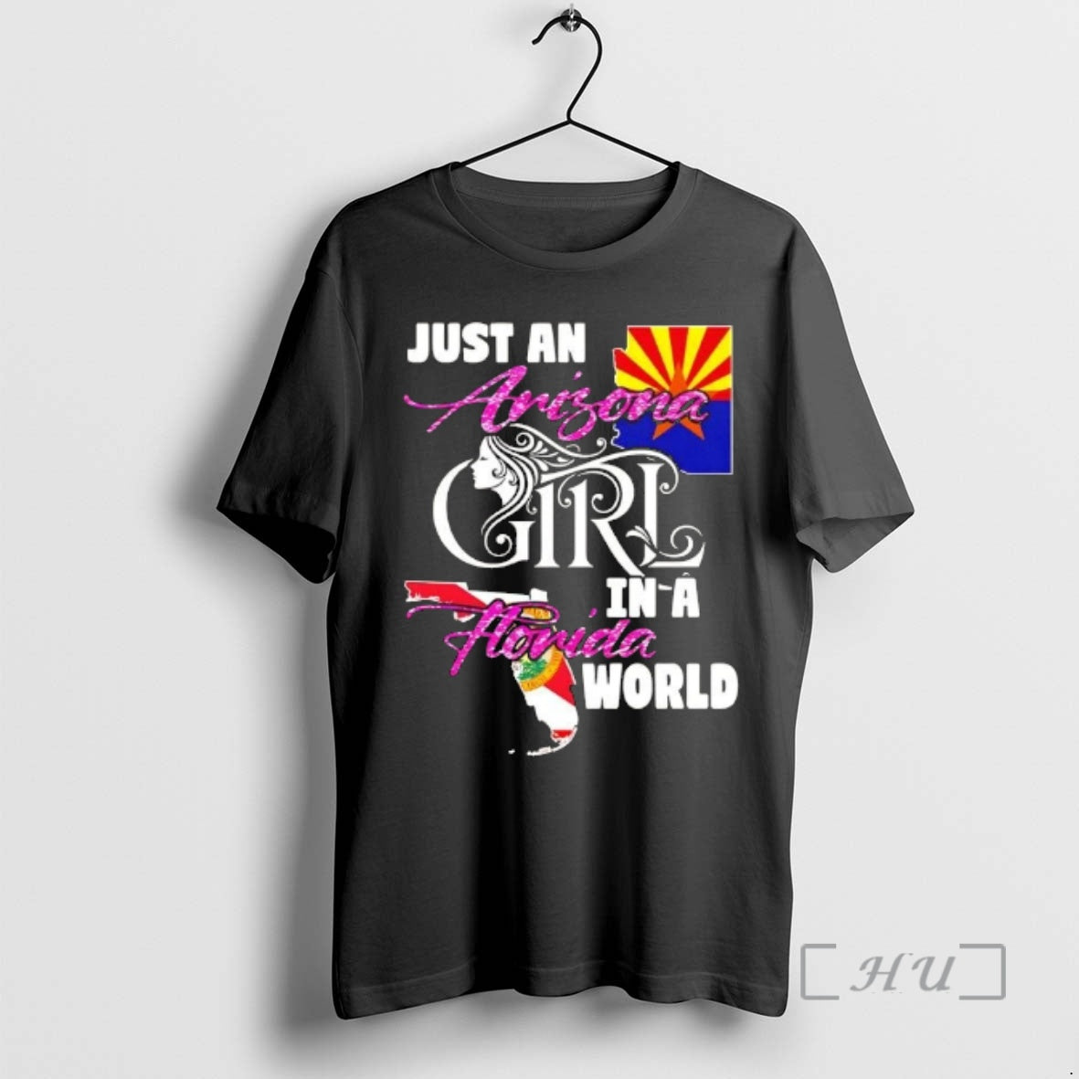 Officials Just An Arizona Girl In A Florida World T-Shirts, Hoodie, Sweatshirt | InkThreadWorks.com
