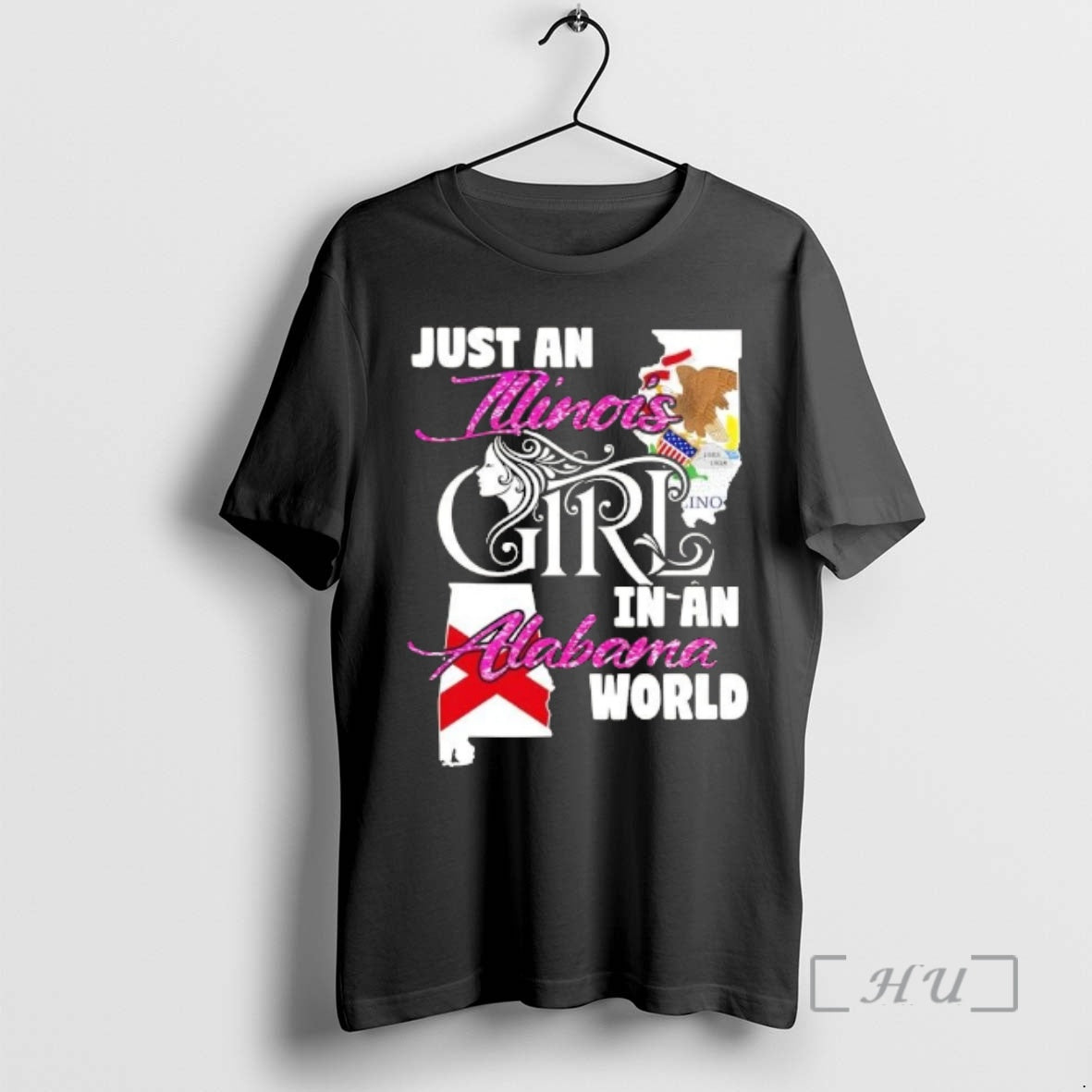Officials Just An Illinois Girl In A Alabama World T-Shirts, Hoodie, Sweatshirt | InkThreadWorks.com