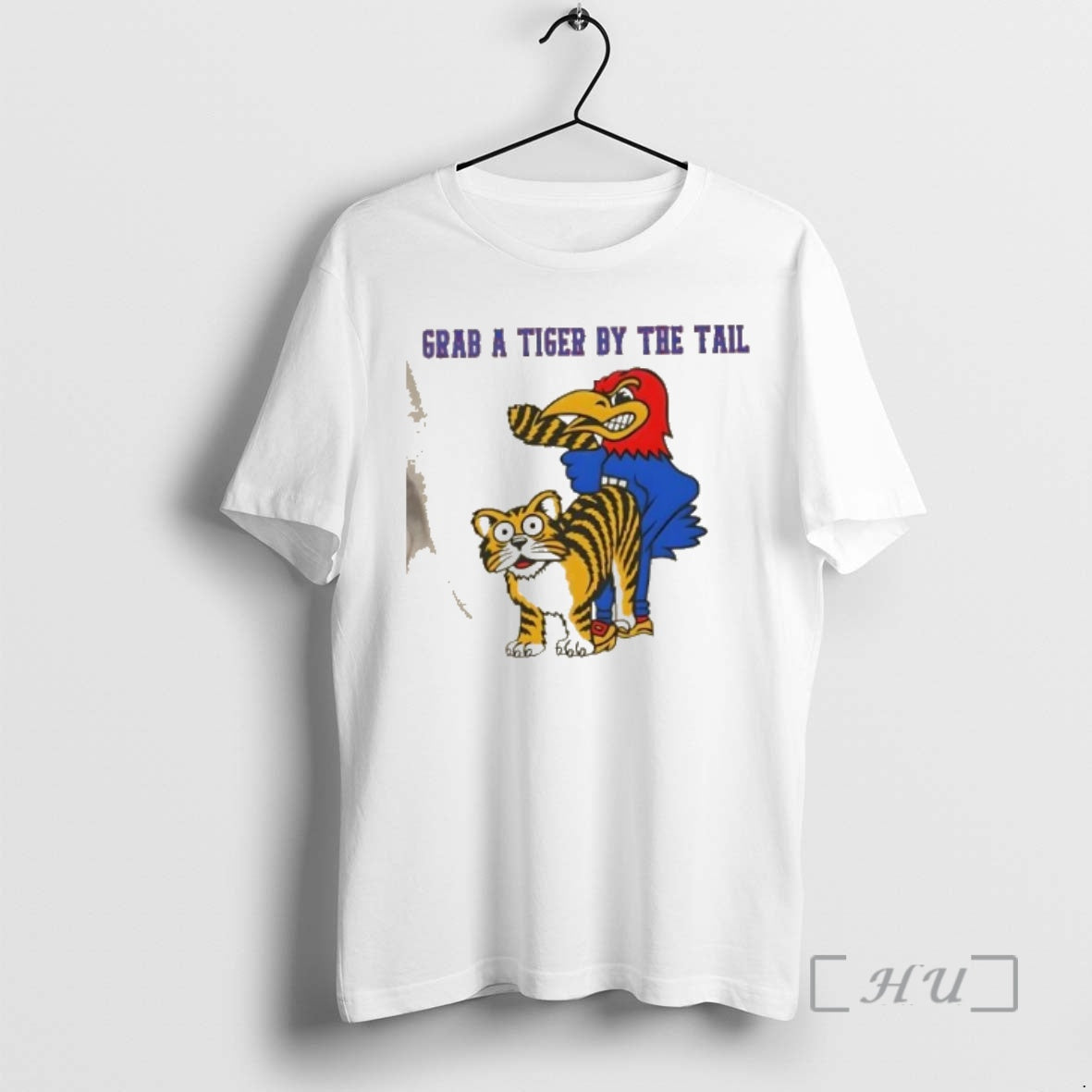 Officials Kansas Jayhawks Grab A Tiger By The Tail T-Shirts, Hoodie, Sweatshirt | InkThreadWorks.com
