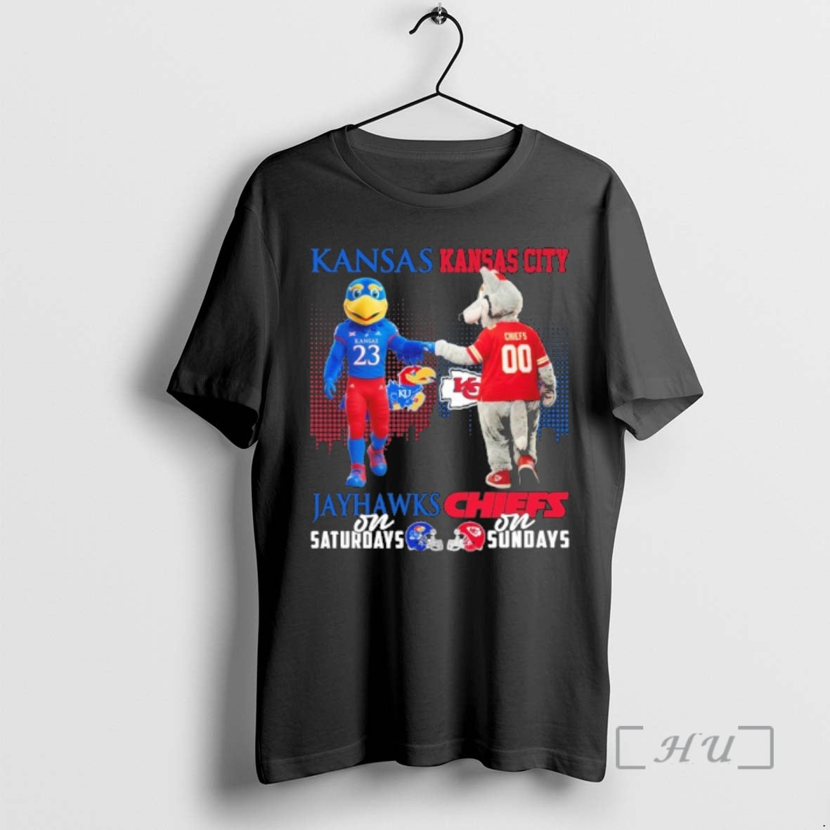 Officials Kansas Jayhawks On Saturdays And Kansas City Chiefs On Sundays Mascot Premium T Shirts Hoodie, Sweatshirt