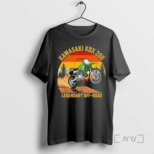Officials Kawasaki Kdx 200 Legendary Off Road Vintage T-Shirts, Hoodie, Sweatshirt | InkThreadWorks.com