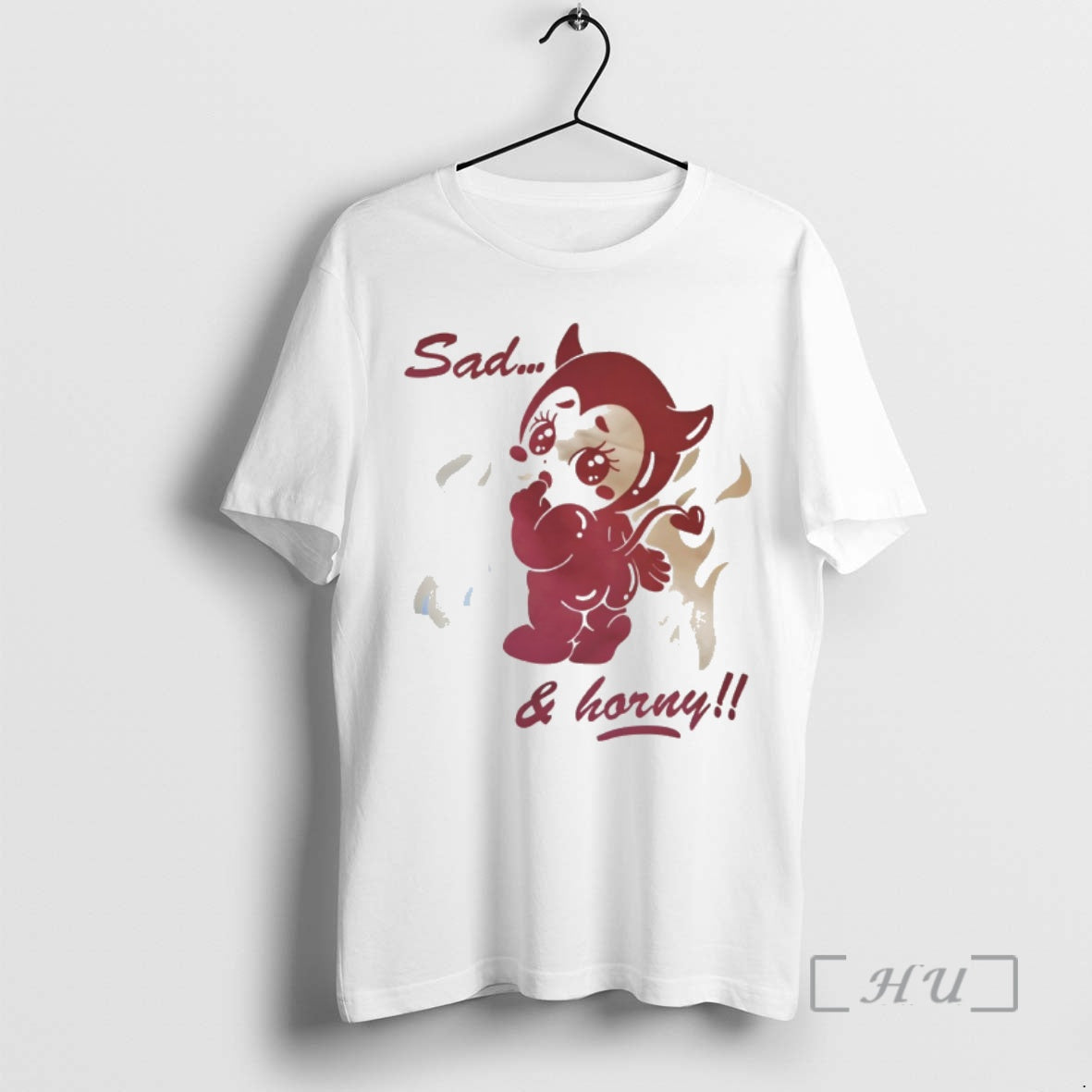 Officials Kewpie Baby Devil Cupid Love Sad And Horny Valentines Day Premium T Shirts Sweater Hoodie, Sweatshirt