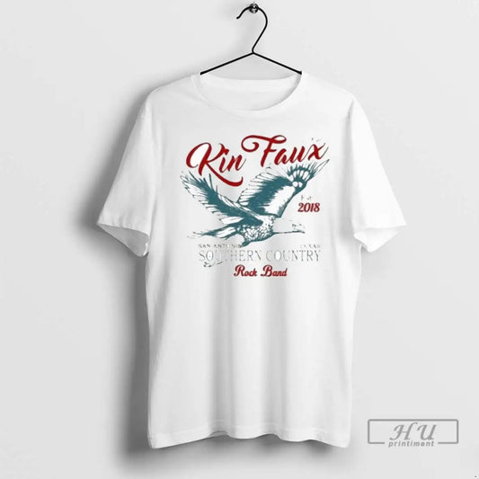 Officials Kin Faux Southern Country San Antonio Texas Rock Band Eagle Est 2018 T Shirts