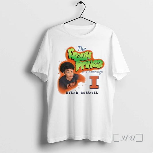 Officials Kylan Boswell The Fresh Prince Of Champaign Illinois Fighting Illini Premium T Shirts Sweater Hoodie, Sweatshirt
