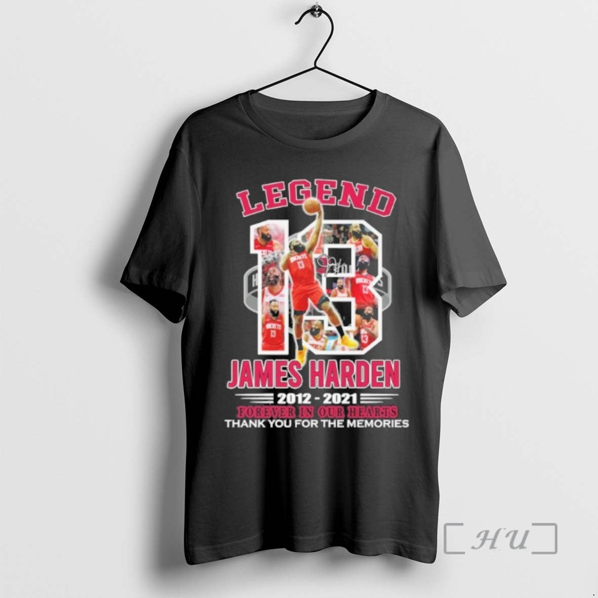 Officials Legend 13 Player Signature James Harden 2012 2021 Forever In Our Hearts Thank You T-Shirts, Hoodie, Sweatshirt