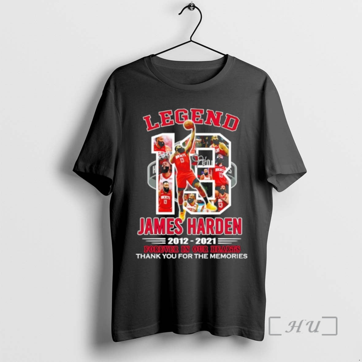 Officials Legend Houston Rockets James Harden 2012 2021 Forever In Our Hearts Signature Premium T-Shirts, Hoodie, Sweatshirt