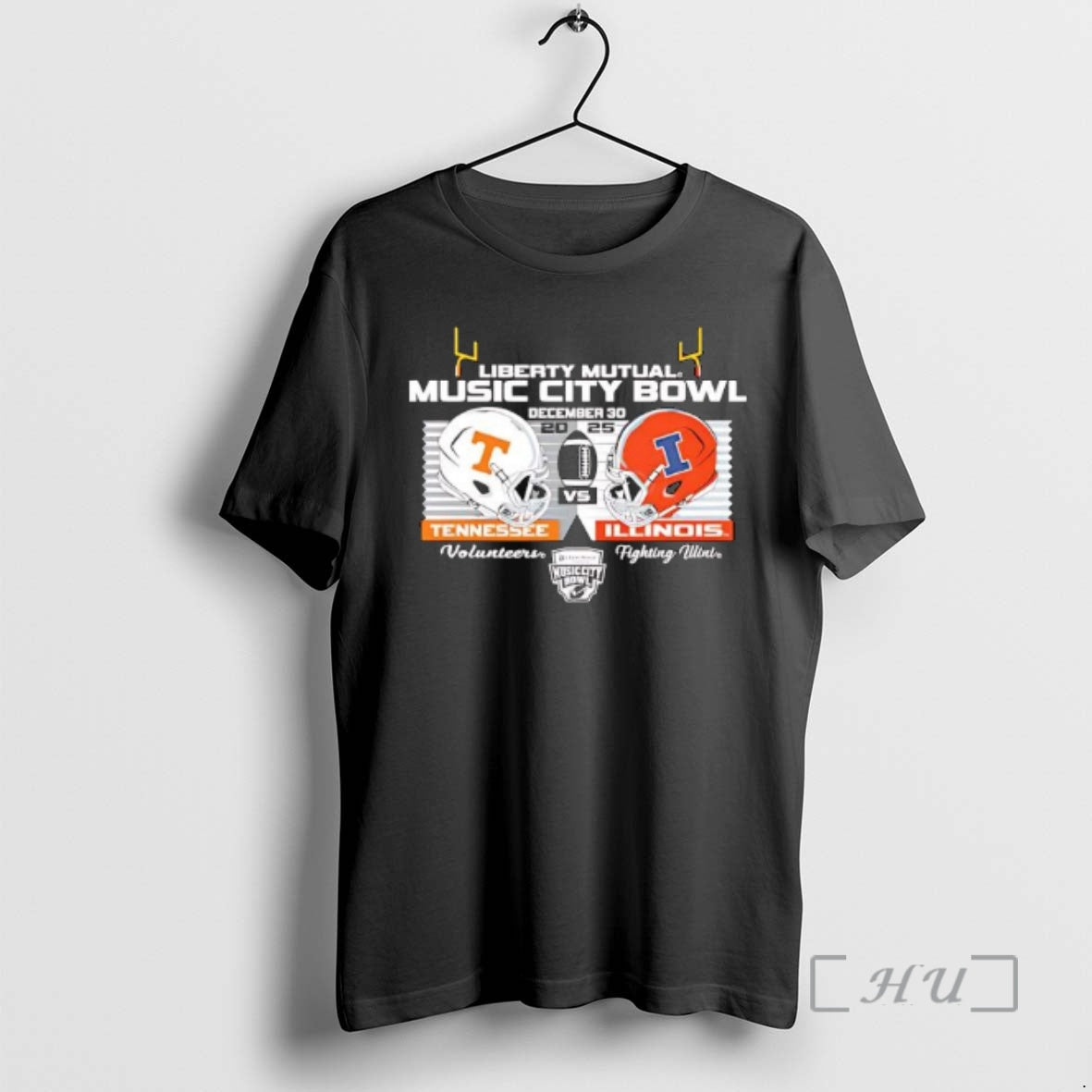 Officials Liberty Mutual Tennessee Vs Illinois Football 2025 Music City Bowl Premium T Shirts Sweater Hoodie, Sweatshirt