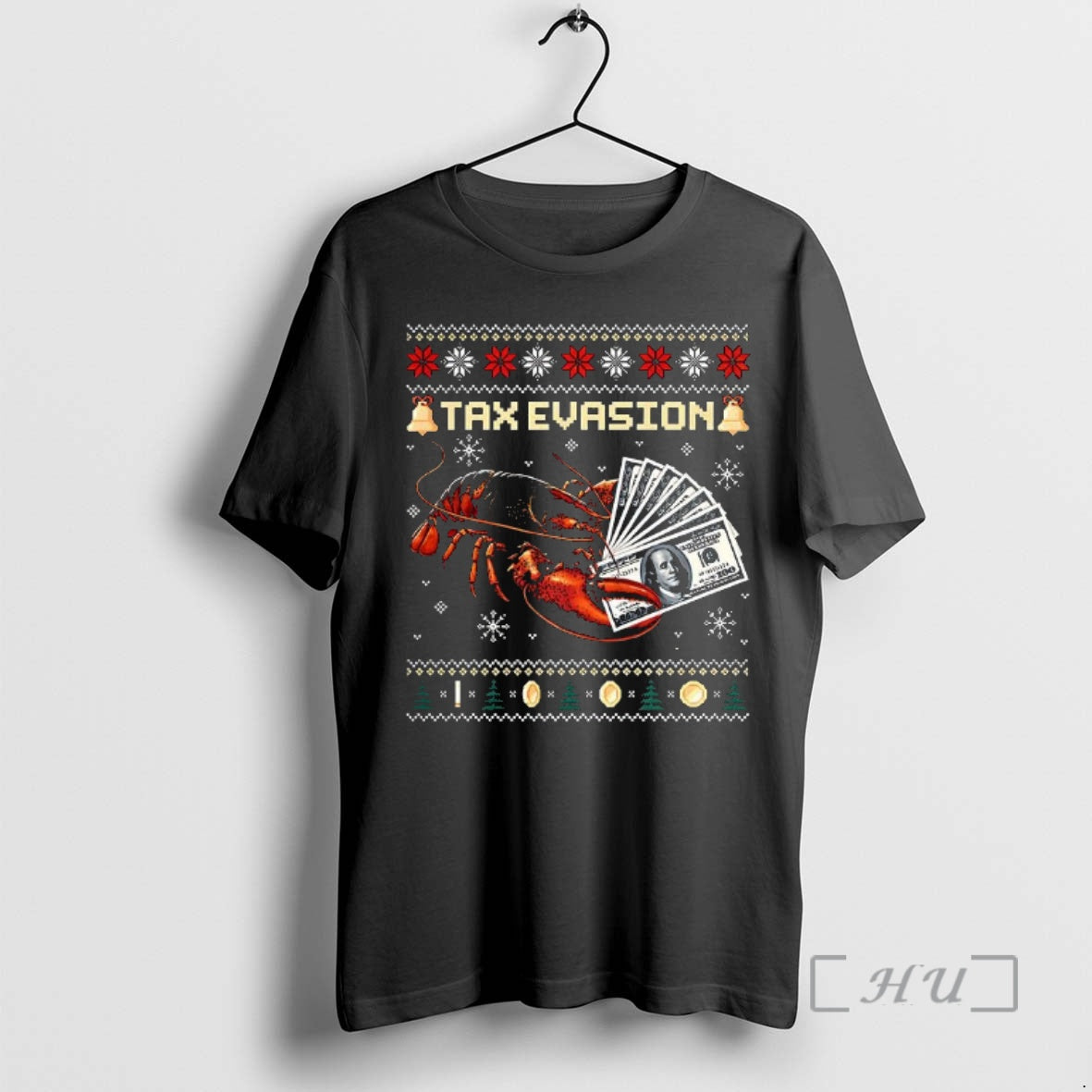 Officials Lobster Tax Evasion Meme Ugly Christmas T-Shirts, Hoodie, Sweatshirt | InkThreadWorks.com