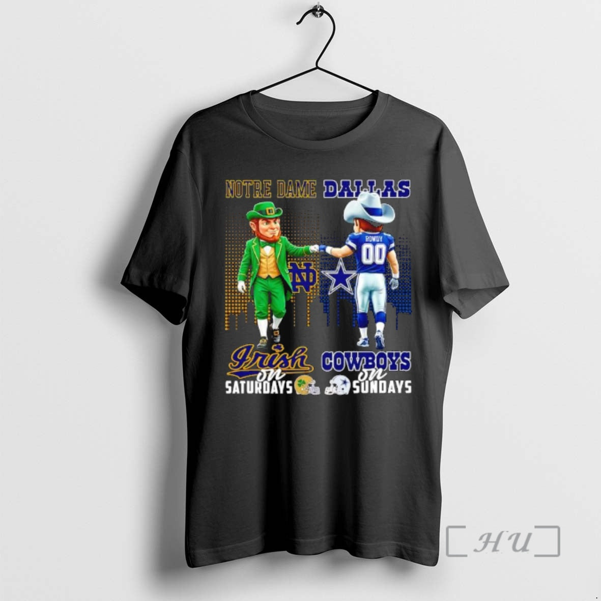 Officials Mascot Of Notre Dame Irish On Saturdays And Dallas Cowboys On Sundays Premium T-Shirts, Hoodie, Sweatshirt