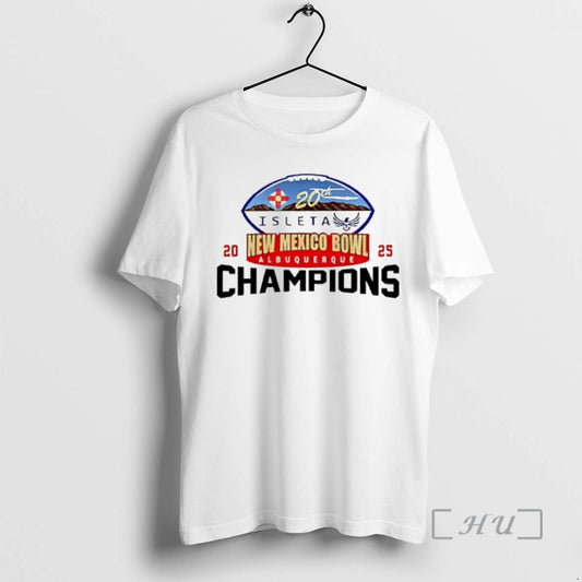 Officials Mean Green Football 2025 Isleta New Mexico Bowl Champions Logo Premium T Shirts Sweater Hoodie, Sweatshirt