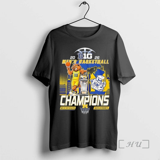 Officials Michigan Wolverines Mens Basketball Big Ten 2026 Champions Mascot