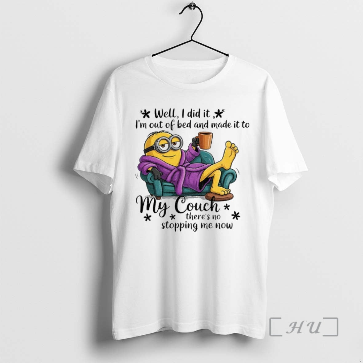 Officials Minion Well I Did It Im Out Of Bed And Made It To My T-Shirts, Hoodie, Sweatshirt | InkThreadWorks.com