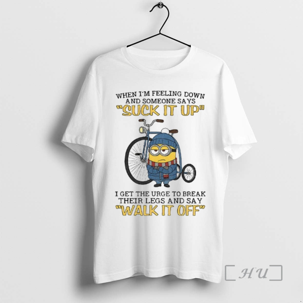 Officials Minion When Im Feeling Down And Some Days Suck It Up I Get The T-Shirts, Hoodie, Sweatshirt | InkThreadWorks.com