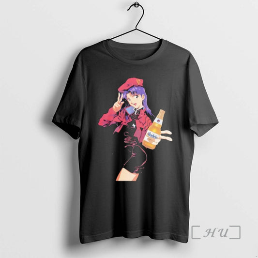 Officials Misato Katsuragi X Modelo Beer Anime Series T-Shirts, Hoodie, Sweatshirt | InkThreadWorks.com