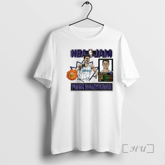 Officials Nba Jam Charlotte Hornets Kon Knueppel From Downtown T-Shirts, Hoodie, Sweatshirt | InkThreadWorks.com