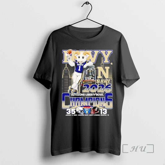 Officials Navy Midshipmen Autozone Liberty Bowl Champions 2025 T-Shirts, Hoodie, Sweatshirt | InkThreadWorks.com