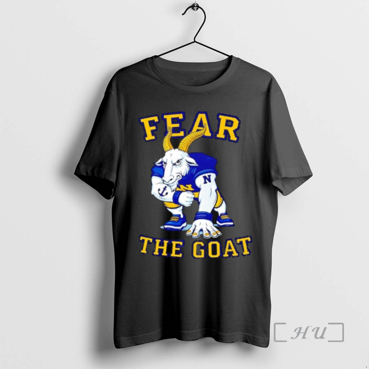 Officials Navy Midshipmen Football Mascot Fear The Goat Funny T-Shirts, Hoodie, Sweatshirt | InkThreadWorks.com