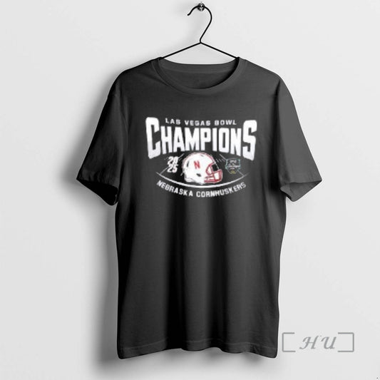 Officials Nebraska Cornhuskers 2026 Las Vegas Bowl Champions Helmet Two Sided T-Shirts, Hoodie, Sweatshirt