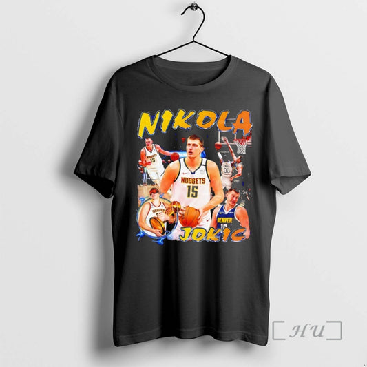 Officials Nikola Jokic Denver Nuggets Basketball Player 15 Graphic T-Shirts, Hoodie, Sweatshirt | InkThreadWorks.com
