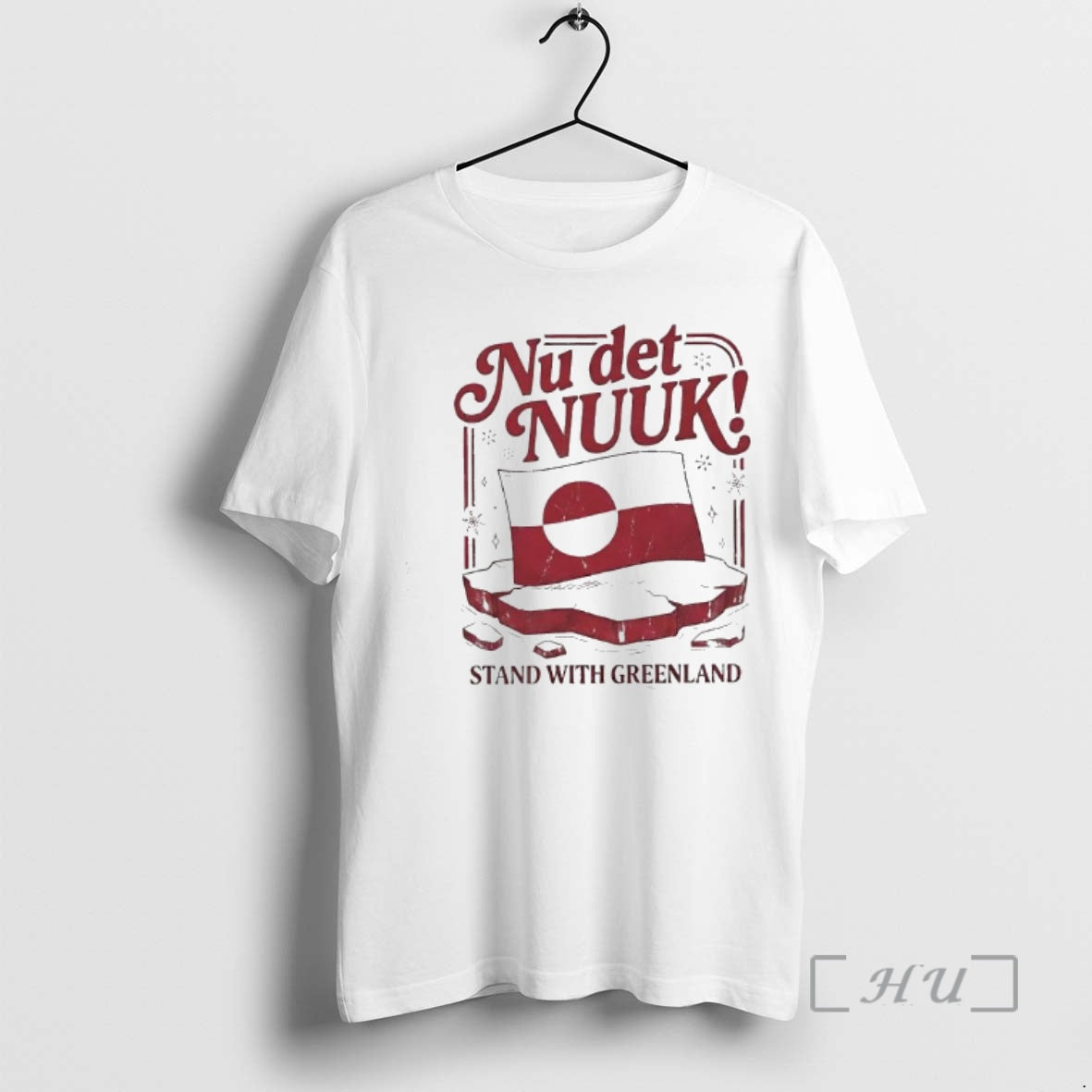 Officials Nu Det Nuuk Stand With Greenland Flag Graphic T-Shirts, Hoodie, Sweatshirt | InkThreadWorks.com