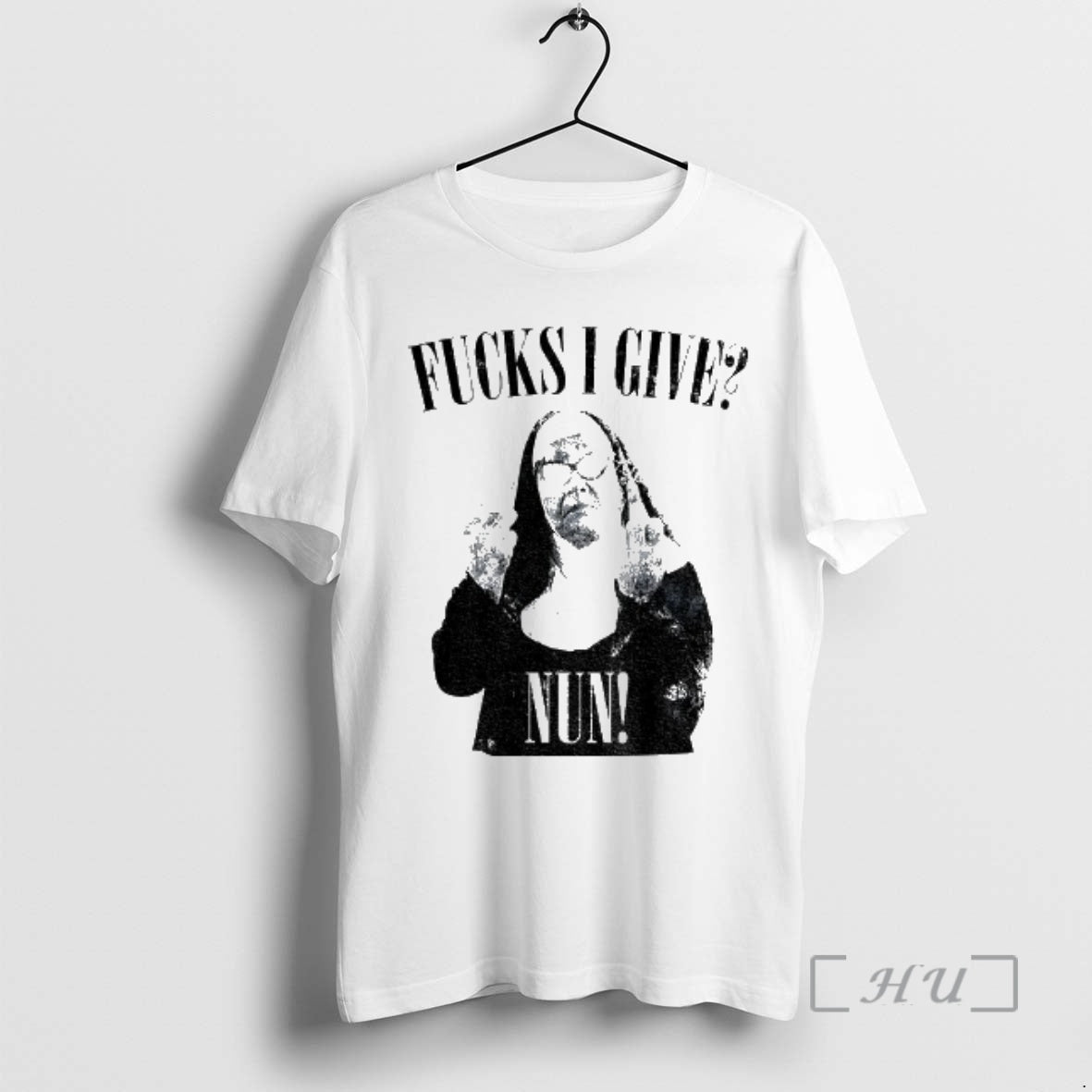 Officials Nun Middle Finger Fucks I Give Nun T-Shirts, Hoodie, Sweatshirt | InkThreadWorks.com