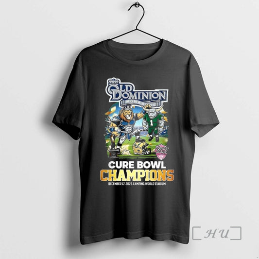 Officials Old Dominion Monarchs Mascot Cure Bowl Champions 2025 T-Shirts, Hoodie, Sweatshirt