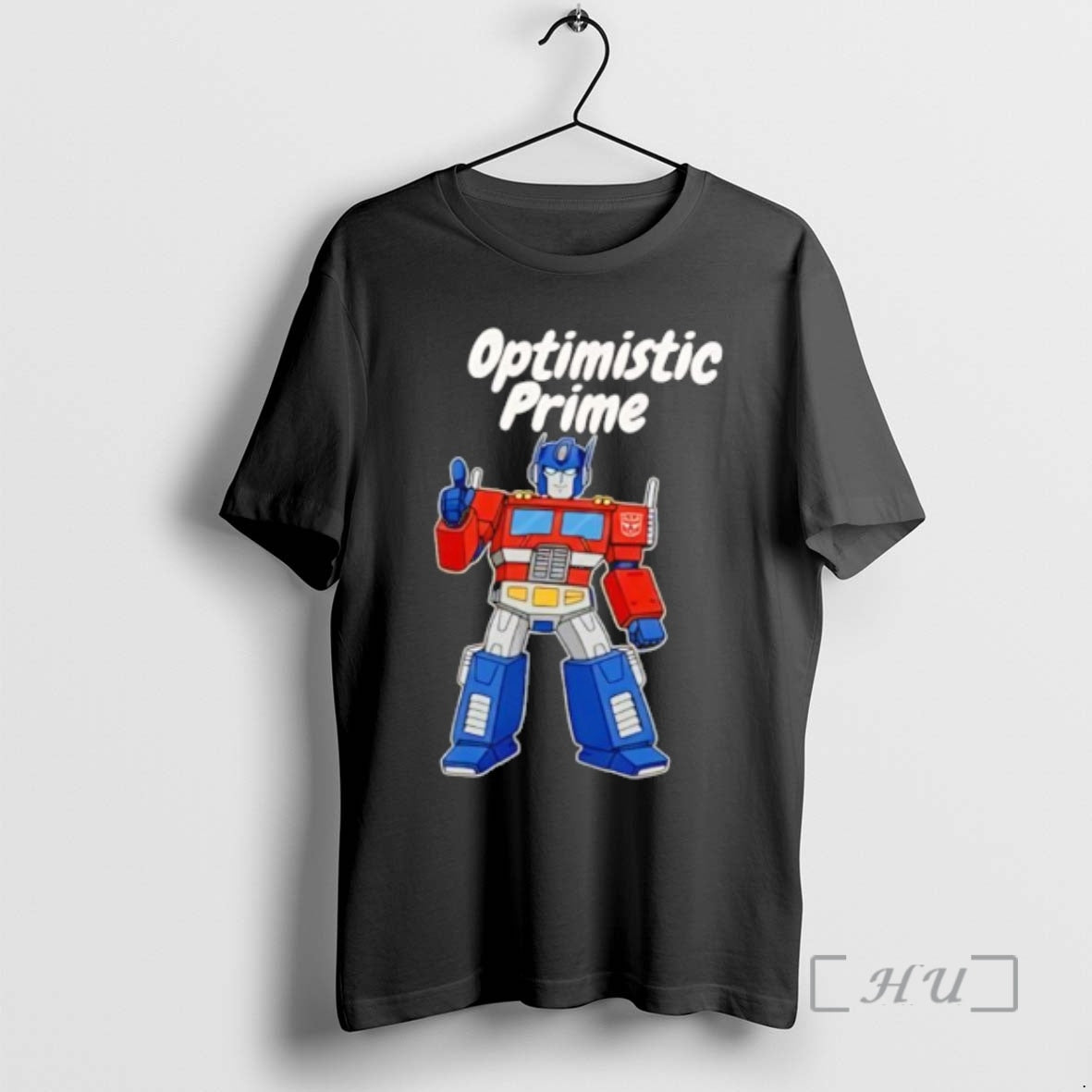 Officials Optimistic Prime Transformers Optimus Prime Thumbs Up Pun Character T-Shirts, Hoodie, Sweatshirt