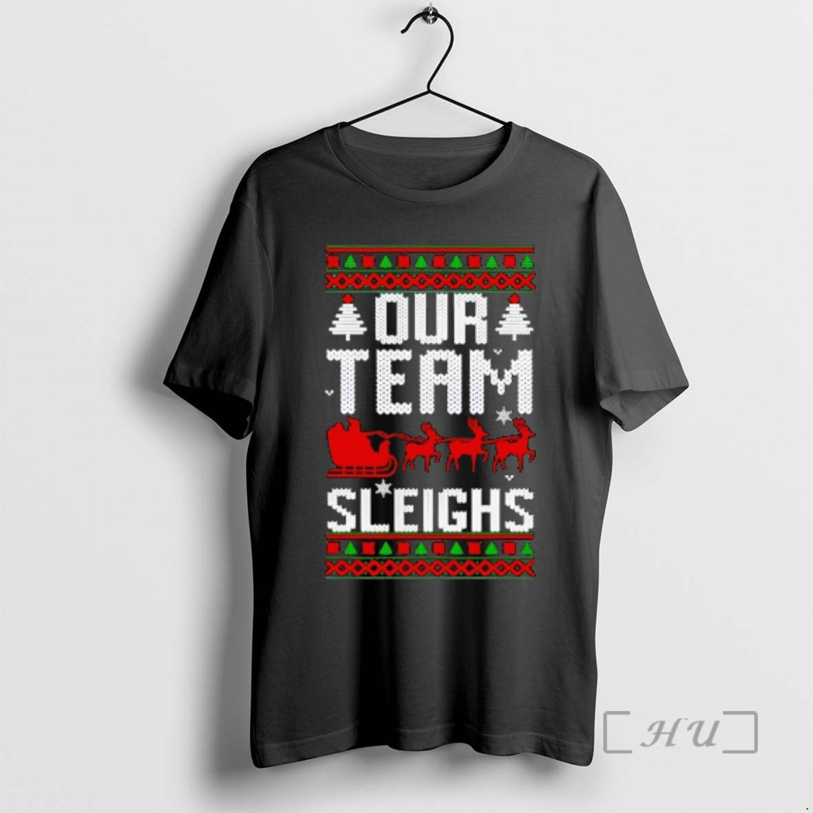 Officials Our Team Sleighs Christmas Reindeers Santas T-Shirts, Hoodie, Sweatshirt | InkThreadWorks.com