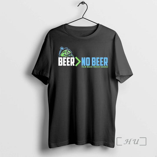 Officials Palm Beach Frozen Iguanas Beer More Than No Beer T-Shirts, Hoodie, Sweatshirt | InkThreadWorks.com