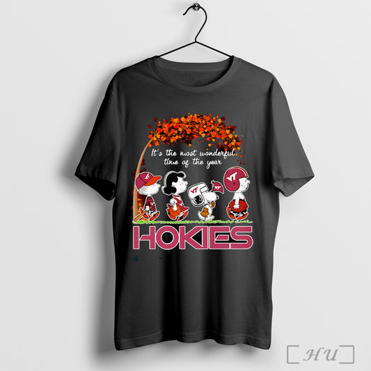 Officials Peanuts Its The Most Wonderful Time Of The Year Hokies Shirt Hoodie Sweater Longsleeve