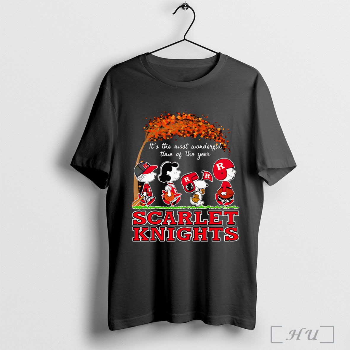 Officials Peanuts Its The Most Wonderful Time Of The Year Scarlet Knights Shirt Hoodie Sweater