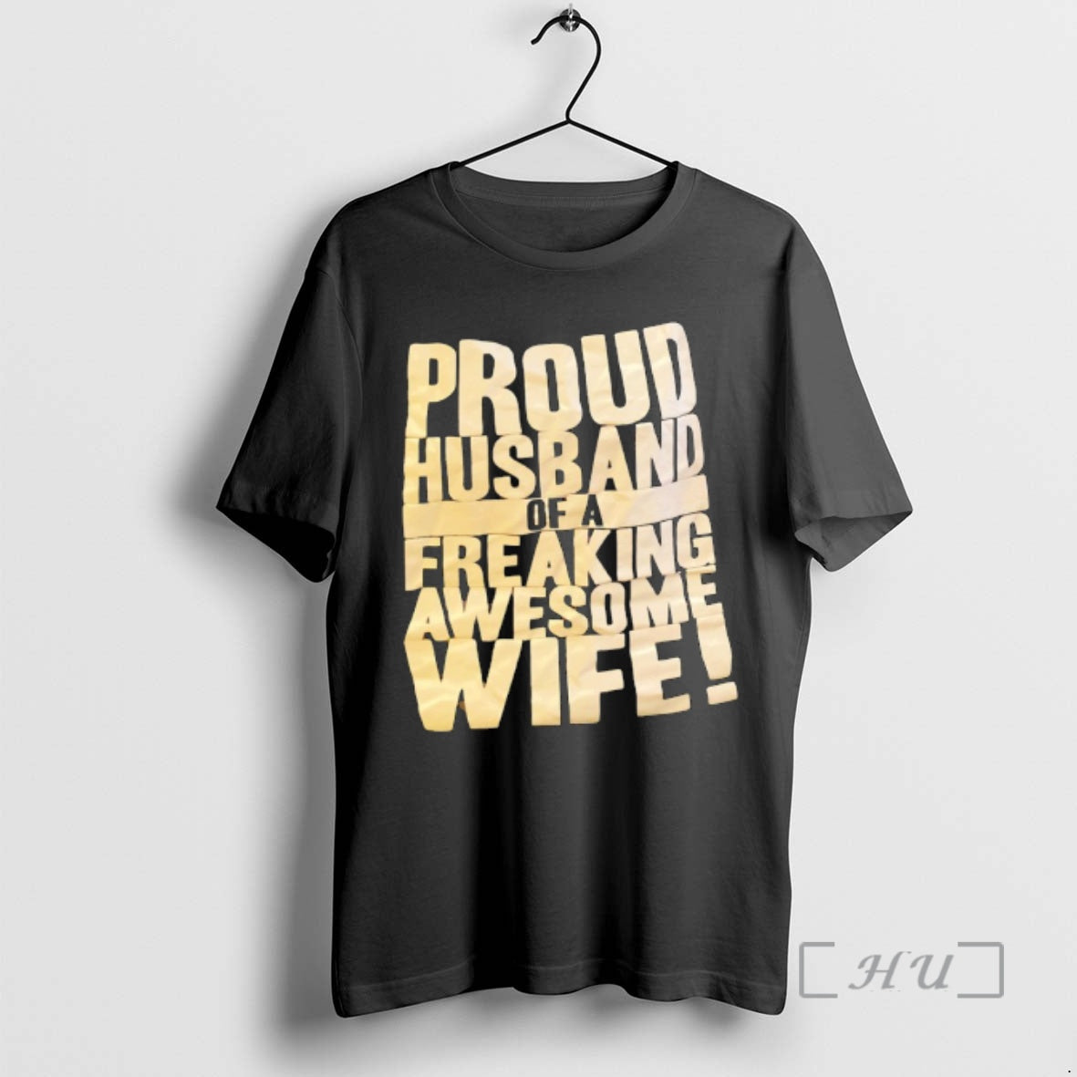 Officials Proud Husband Of A Freaking Awesome Wife Text T-Shirts, Hoodie, Sweatshirt | InkThreadWorks.com