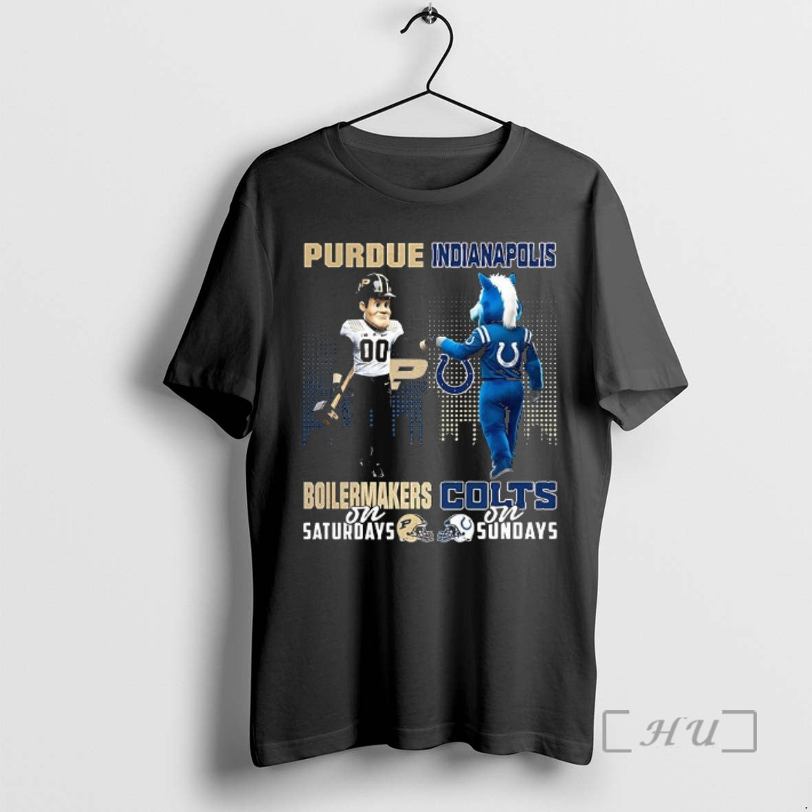 Officials Purdue Boilermakers On Saturdays Vs Indianapolis Colts On Sundays Mascot Premium T Shirts Sweater Hoodie,...