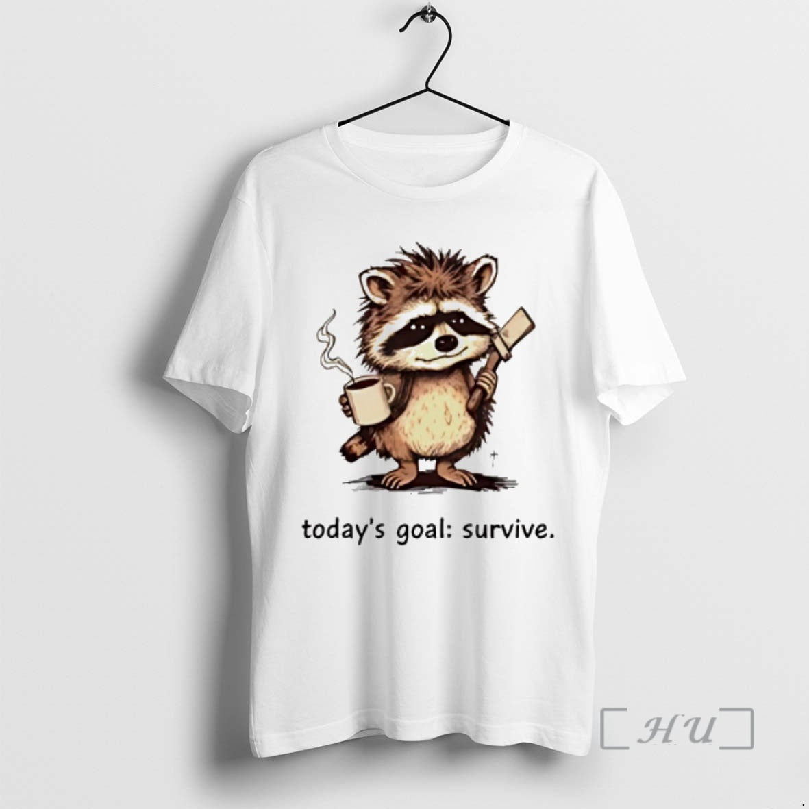 Officials Raccoon Todays Goal Survive T-Shirts, Hoodie, Sweatshirt | InkThreadWorks.com