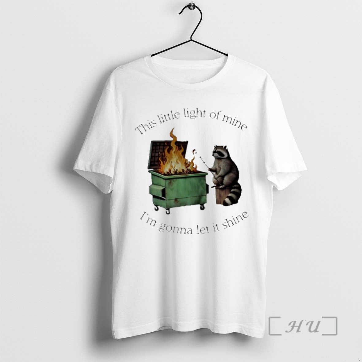 Officials Raccoon This Little Light Of Mine Im Gonna Let It Shine Premium T Shirts Hoodie, Sweatshirt | InkThreadWorks.com
