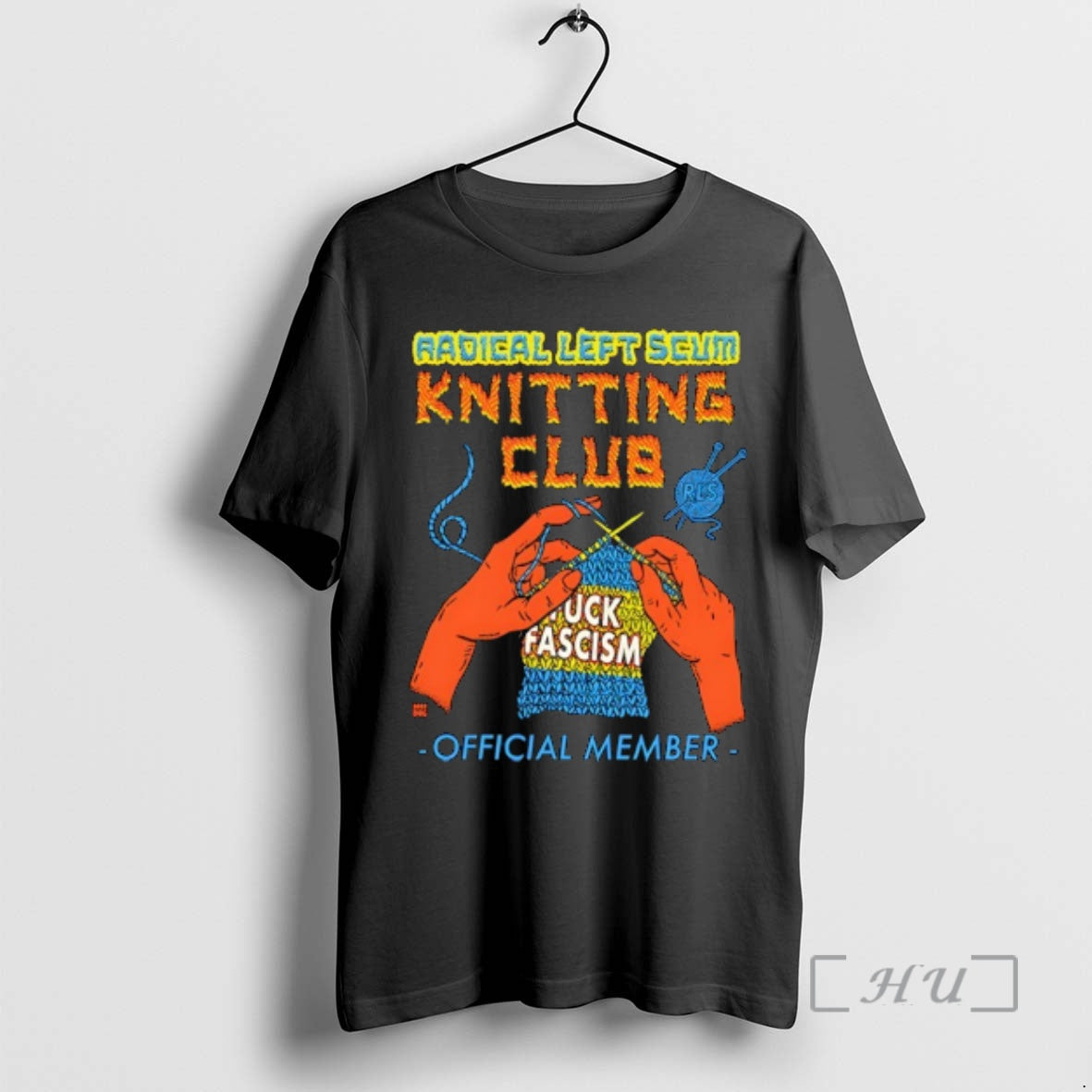 Officials Radical Left Seum Knitting Club Fuck Fascism Member T-Shirts, Hoodie, Sweatshirt | InkThreadWorks.com