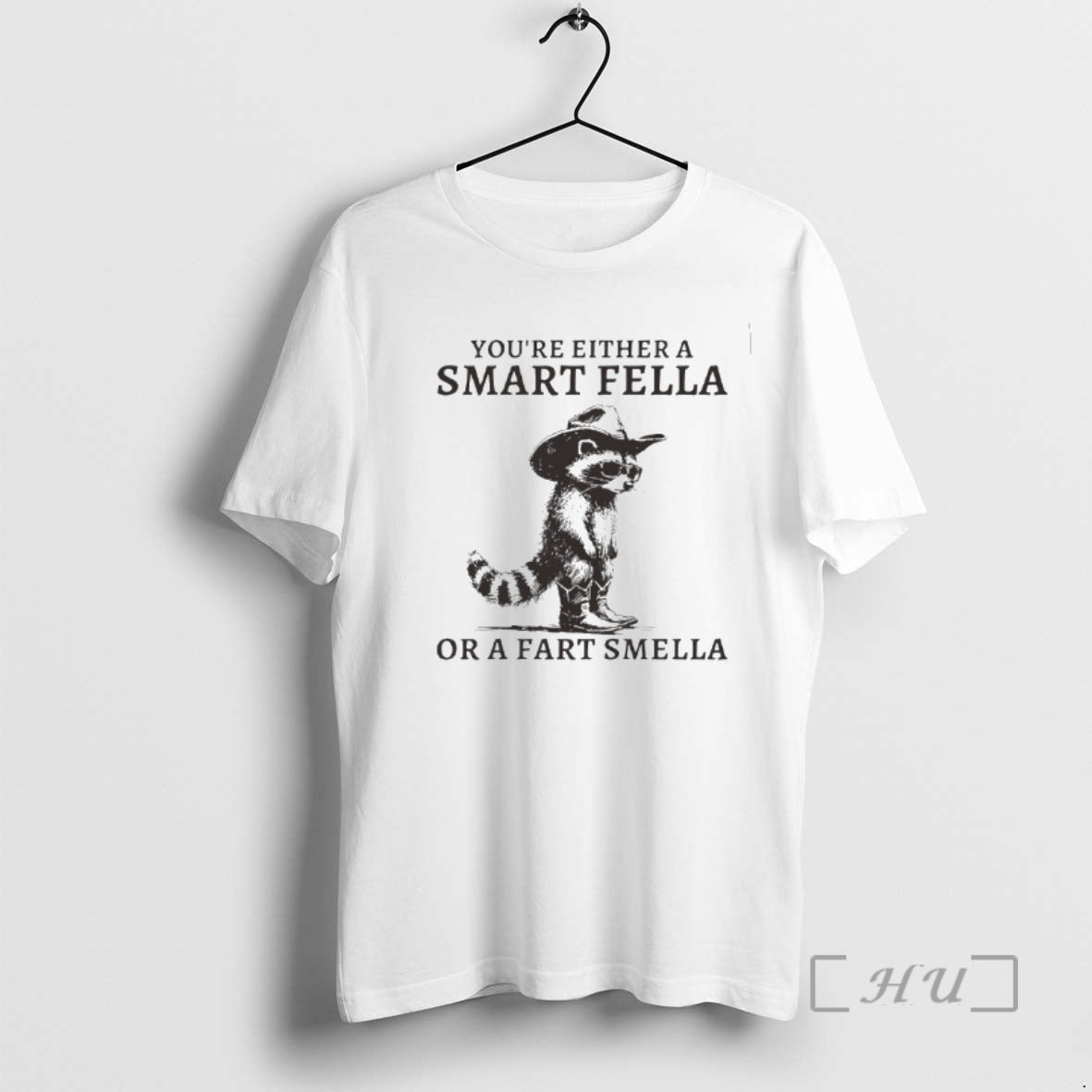 Officials Retro Smart Fella Raccoon Youre Either A Smart Fella T-Shirts, Hoodie, Sweatshirt | InkThreadWorks.com