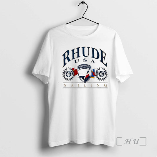 Officials Rhude International Sailing Usa Graphic T-Shirts, Hoodie, Sweatshirt | InkThreadWorks.com