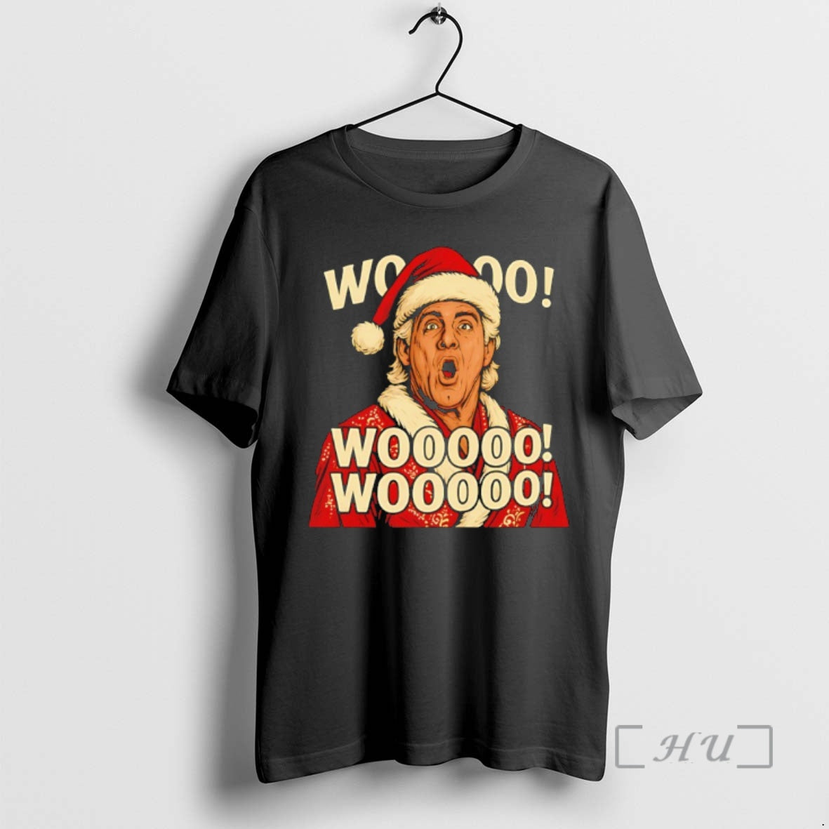 Officials Ric Flair Santa Wooooo Wooooo Wooooo Christmas T-Shirts, Hoodie, Sweatshirt | InkThreadWorks.com