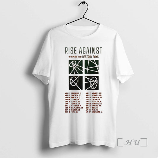 Officials Rise Against Detroy Boys 2026 North America Tour Dates T-Shirts, Hoodie, Sweatshirt | InkThreadWorks.com