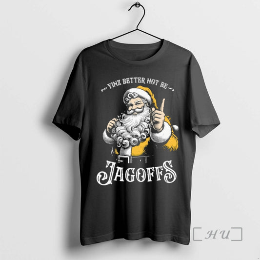 Officials Santa Claus Yinz Better Not Be Jagoffs Merry Christmas T-Shirts, Hoodie, Sweatshirt | InkThreadWorks.com