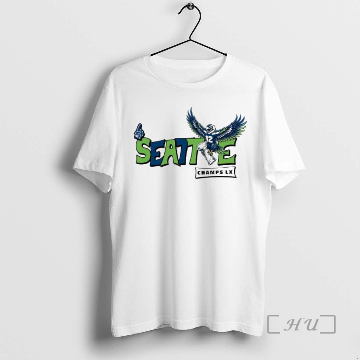 Officials Seattle Football Champs 12th Man Osprey Head Graphic T-Shirts, Hoodie, Sweatshirt | InkThreadWorks.com