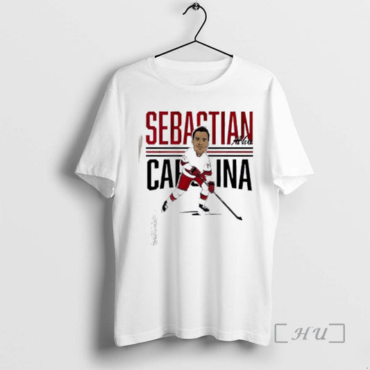 Officials Sebastian Aho Center Ice Caricature T-Shirts, Hoodie, Sweatshirt | InkThreadWorks.com