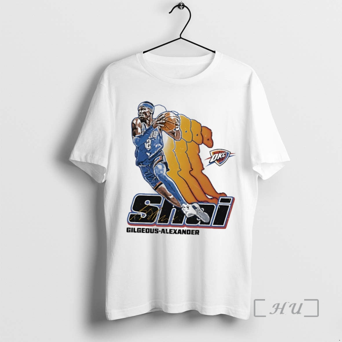 Officials Shai Gilgeous Alexander Oklahoma City Thunder Signature Retro T-Shirts, Hoodie, Sweatshirt | InkThreadWorks.com