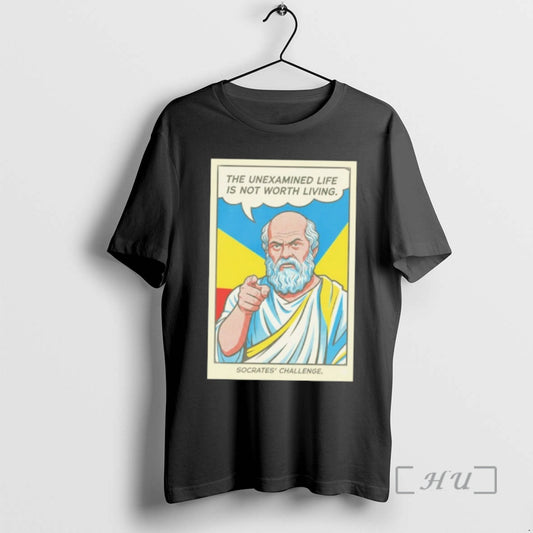 Officials Socrates Challenge The Unexamined Life Is Not Worth Living T-Shirts, Hoodie, Sweatshirt | InkThreadWorks.com
