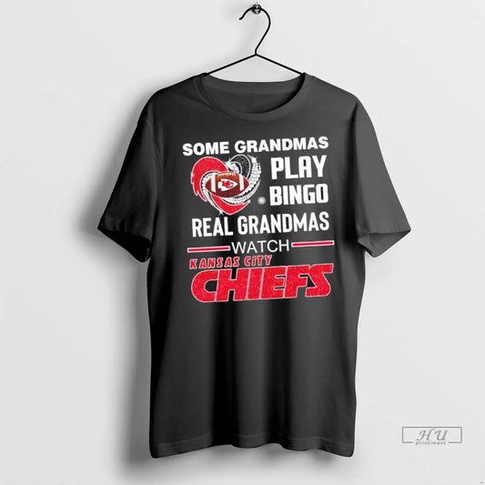 Officials Some Grandmas Play Bingo Real Grandmas Watch Kansas City Chiefs Football Diamond Heart