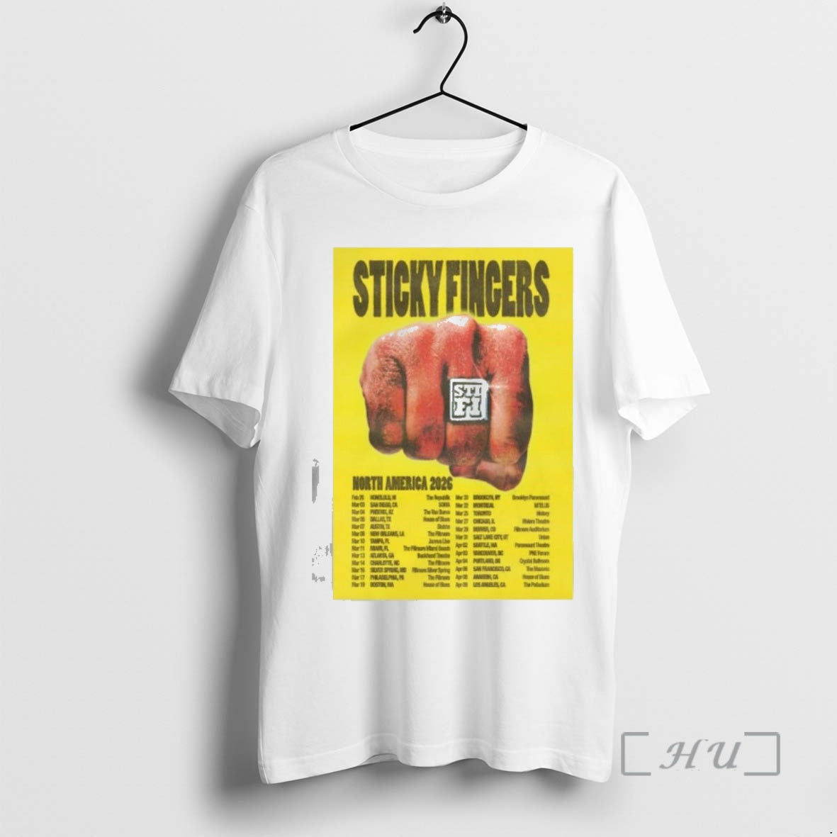Officials Sticky Fingers North America 2026 Tour T-Shirts, Hoodie, Sweatshirt | InkThreadWorks.com