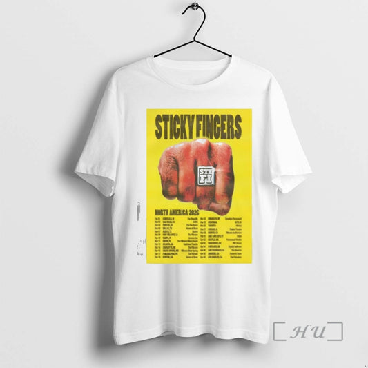Officials Sticky Fingers North America 2026 Tour T-Shirts, Hoodie, Sweatshirt | InkThreadWorks.com