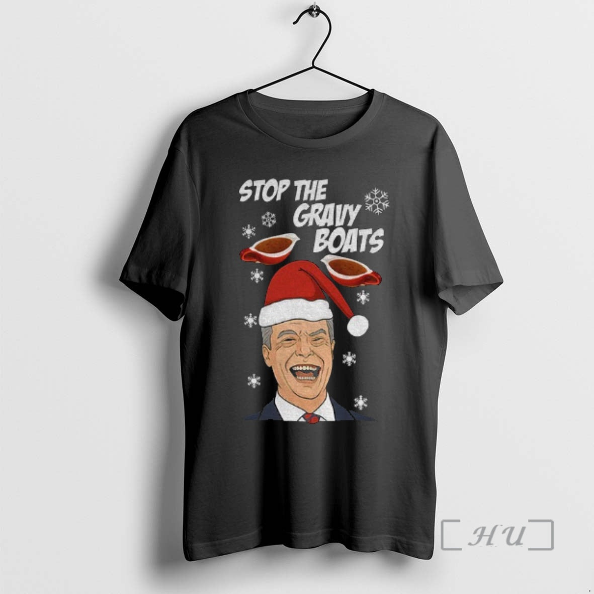 Officials Stop The Gravy Boats Nigel Farage Funny Christmas T-Shirts, Hoodie, Sweatshirt | InkThreadWorks.com